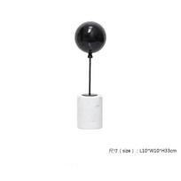 Natural Marble Decorative Ornaments, Creative Metal Balloon Models, Abstract Art Globe Sculptures, Room Aesthetic Decoration