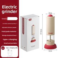 Electric Pepper And Salt Grinder Black Pepper Grinder Rechargeable Seasoning Mill Portable Kitchen Gadget With Adjustable balta
