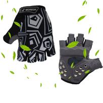 Palm-Protection Half-Finger Gloves for Roller Skating, Cycling, Skateboarding, and Ice Skating. Large juoda