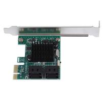 TOPINCN PCIe SATA3.0 Expansion Adapter Card, 4-Port 3.0 Expansion Card, 6Gbps Riser Card, Expansion Card Interface, AHCIIDE Mode Compatible