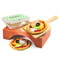 DJECO Roberto Pizza Play Kitchen Set - Shopkeeper Role-Playing Toy for Kids, Boys and Girls, Educational Toy, Birthday Gift for Ages 3, 4, and 5
