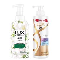 Lux Freesia Shower Gel & Anti-Dandruff Shampoo Set