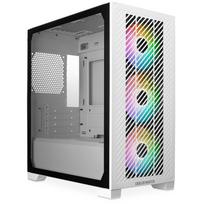 Cooler Master Elite 301 White Flat Design PC Case with 3 ARGB Fans [E301-WGNN-S00]