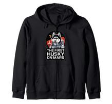 Mars Husky Funny Husky Kids Zip Hoodie