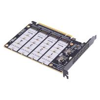 CY Card 4X NVMe M.2 NGFF SSD Removable Splitter PCIE Express 5.0 Gen5 Gen4 X16 RAID Card VROC RAID0 HyperAdapter