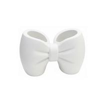Lovely Bow Shape Toothbrush Holder Plastic Pen Holder Creative Makeup Brush Rack  for Bathroom balta