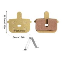 Wear-resistant Copper Semimetal Disc Brake Pads for Shimano AVID PROMAX E-Bike MTB Cycling Accessories