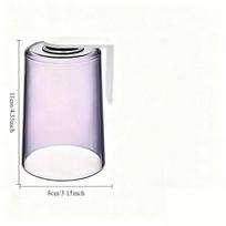 Toothbrush Holder Magnetic Wash Cup Set Wall Mount Ideal for Compact Bathroom Countertop Organization violetinė