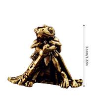 Elegant Exquisite Vintage Brass Frog Statue - Miniature Sculpture Tea Pet Antique Figurine For Home Office Decor Collectors