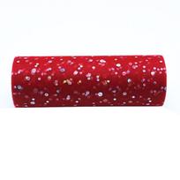 10 Yards 15cm Glitter Sequin Tulle Roll Tutu Fabric Wedding Decoration Organza Laser DIY Crafts Birthday Party Supplies White 15cm x 10yards