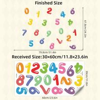 Colorful Palm Print Encouragement Text Wall Stickers for Classroom Kids Room Decoration Wall Decals Living Room Home Decor (as the picture,30x60CM)