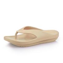 Men's Plus Size Non-Slip Outdoor Flip-Flops: Summer Thong Sandals with Thick Soles for Casual Beach Wear. 44-45 (275mm) chaki
