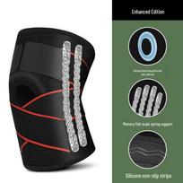 Silicone Patella Straps & Knee Pads: Cycling, Sports, Warm Protective Gear One Size (Single Piece)