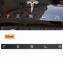 1 vnt. 3D ABS logotipas Tesla emblema raidės Automobilio bagažinės ženklelis Galinės raidės etiketė Galvanizuota MODELIUI 3 MODEL S X Modifikuoti priedai 1pcs