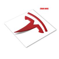 Car Front Grill Badge Auto Hood Trunk Emblem Sticker Auto Accessories For Tesla Model 3 Y S X 2017-2023 Roadster SpaceX Coil Mod