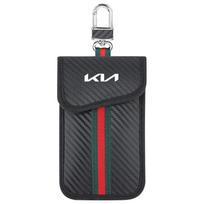 Car Logo Key Case Signal Blocker Bag RFID Shielding Pocket Protector For KIA Rio Ceed Sportage Cerato Sorento K3 K5 Accessories