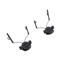 Tacticals Helmet Rail Headset Adapter Holder ARC Rail Adapter Headphone Suspension Bracket Left & Right Side Attachments
