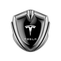3D Metal Car Side Fender Sticker Shield Emblem Logo Decal For Tesla Model 3 Model S Model X Model Y Roadster Auto Accessories