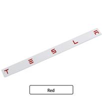 1 vnt. 3D ABS logotipas Tesla emblema raidės Automobilio bagažinės ženklelis Galinės raidės etiketė Galvanizuota MODELIUI 3 MODEL S X Modifikuoti priedai raudona
