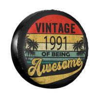 Vintage 1980 Limited Edition Spare Tire Cover for Suzuki Mitsubish Car Wheel Protectors 14 Inch 15 Inch 16 Inch 17 Inch 14 inch