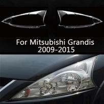 Skirta Mitsubishi Grandis 2009-2015 priekinė automobilio priekinio žibinto dangtelio stiklinė korpuso žibinto dangtelis gaubtas žibinto korpusas 1pcs Right