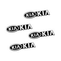 4Pcs Aluminum Car Audio Stereo Speaker Badge Emblem Stickers For Kia KN Sportage Morning Ceed Picanto ProCeed Niro Stonic Optima