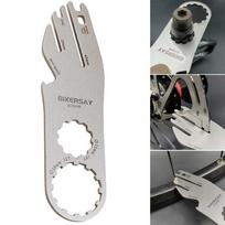Bike Disc Rotor Alignment Tool MTB Bike Repairing Correction Wrench Stainless Steel Flattening Correction Repair Wrench