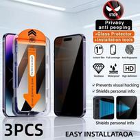 3PCS Tempered Privacy Screen Protector For Xiaomi 15 15T 14 13 14T 11T 11T Pro 12T 10i 10T 11X 11i Easy Install Full Cover Film Anti Peeping