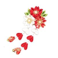 Hanfu Accessories Japanese Kimono Headwear Ancient Style Tassel Flower Hairpin  Daily