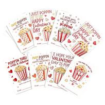 24Pcs/Set Popcorn Theme Greeting Card Thank You Blessing Thank You Cards Various Designs Blessing Card Wife Girlfriend Gift