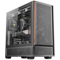 Antec P30 AIR, a mid-tower ATX case with three PWM fans, two PWM reverse fans included, a metal mesh front with premium wood accents, support for