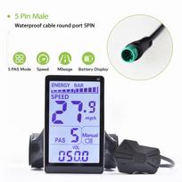 M5 Wired E Bike Computer LED Digital Bicycle Speedometer Odometer Cycling Computer Waterproof With Backlight Bike Accessories 5PIN