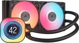 CORSAIR iCUE LINK TITAN 240 Radiator RX ARGB Case Fan with LCD Screen, Liquid CPU Cooler, Black CW-9061022-WW