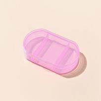 3 Grids Weekly Pill Box Medicine Organizer Tablet Storage Box Travel Pill Case Drug Dispenser Container Health Care Portable 3PCS rožinė