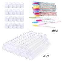Reusable Eyelash Mascara Wand Tube Empty Eye Lashes Brushes Bottle Hand-made Eyebrow Brush Applicator Dust-proof Makeup Tools