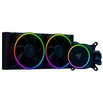 Razer Hanbo Chroma RGB All-in-One Liquid Cooler with aRGB Pump Cap: AIO Design - Quiet and Powerful aRGB Fan - PWM Fan Controller Support -