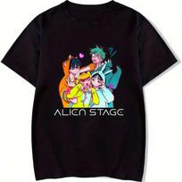 Unisex's Alien Stage MeTTTTTh Printed T-Shirt S