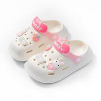 „Jaukios Eva Kids' Vidinės šlepetės, minkštos basutės kūdikiams, mieli kūdikių berniukų mergaičių vasariniai bateliai“ 12.5cm/Size 18-19 white
