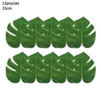New Artificial Tropical Palm Leaves Hawaiian Luau Safari Jungle Party Decoration Summer Wedding Birthday Home Table Decor Fake P