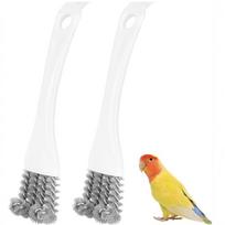 2pcs Bird Cage Brush with Shovel and Handle for Cleaning Bird Cages