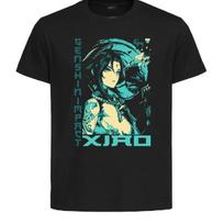 Black T-Shirt Black Jersey Japanese Style Genshin Impact Xiao-Unisex clothing S juoda
