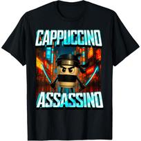 Cappuccino Assassino Brainrot Italian Meme T-Shirt S