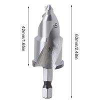 Solid Conical Drill Bit PPR Quick Change Drill Reamer Drill Bit Pipe Tools for Water Pipe Repair Hole Expander Set
