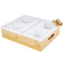 Cup Holder Sofa Drink snack Remote control Phone Holder Rotatable Couch Organizer Tray 5 Compartments Removable