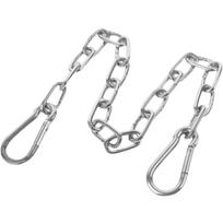 30 Inch Boxing Punching Bag Chain Stainless Steel Silver Sandbag Chain Heavy Duty with 2 Carabiners Hoisting Link Outdoor sidabras
