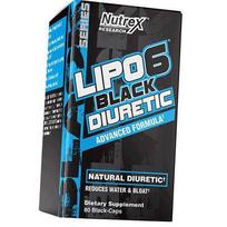 Diuretic, Diuretic, Lipo-6 Black Diuretic, Nutrex 80 caps (02152022) 80caps