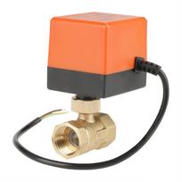 AC 220V Motorized   Valve G3/4 Inch DN20 2 Way Brass Motorized Agructor Low Noise   Valve for   Conditioner Plumbing Systems with Wire