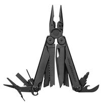 LEATHERMAN WAVE PLUS 18 Full Tool Interchangeable Ideal for and Emergency Silver Multi-Tool, Functions, Lock, Cutter, 25-Year Warranty, DIY, Camping,