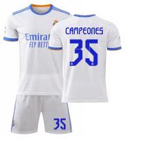 2021-22 Real Madrid namų marškinėliai #7 Hazard #9 Benzema #10 Modrić Futbolo marškinėliai M