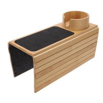Sofa Armrest Tray with Cup Holder Foldable Anti Slip Couch Phone Holder Tray Sofa Armchair Table for Remote Snacks